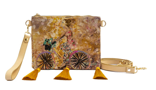 Fringed Bag - "Gospel Bycicle"